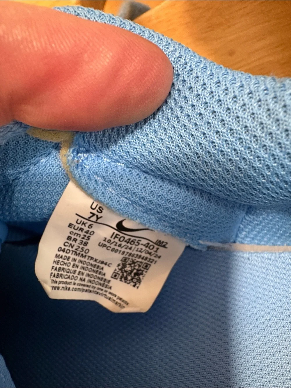 Nike Kids Light Blue Sneakers